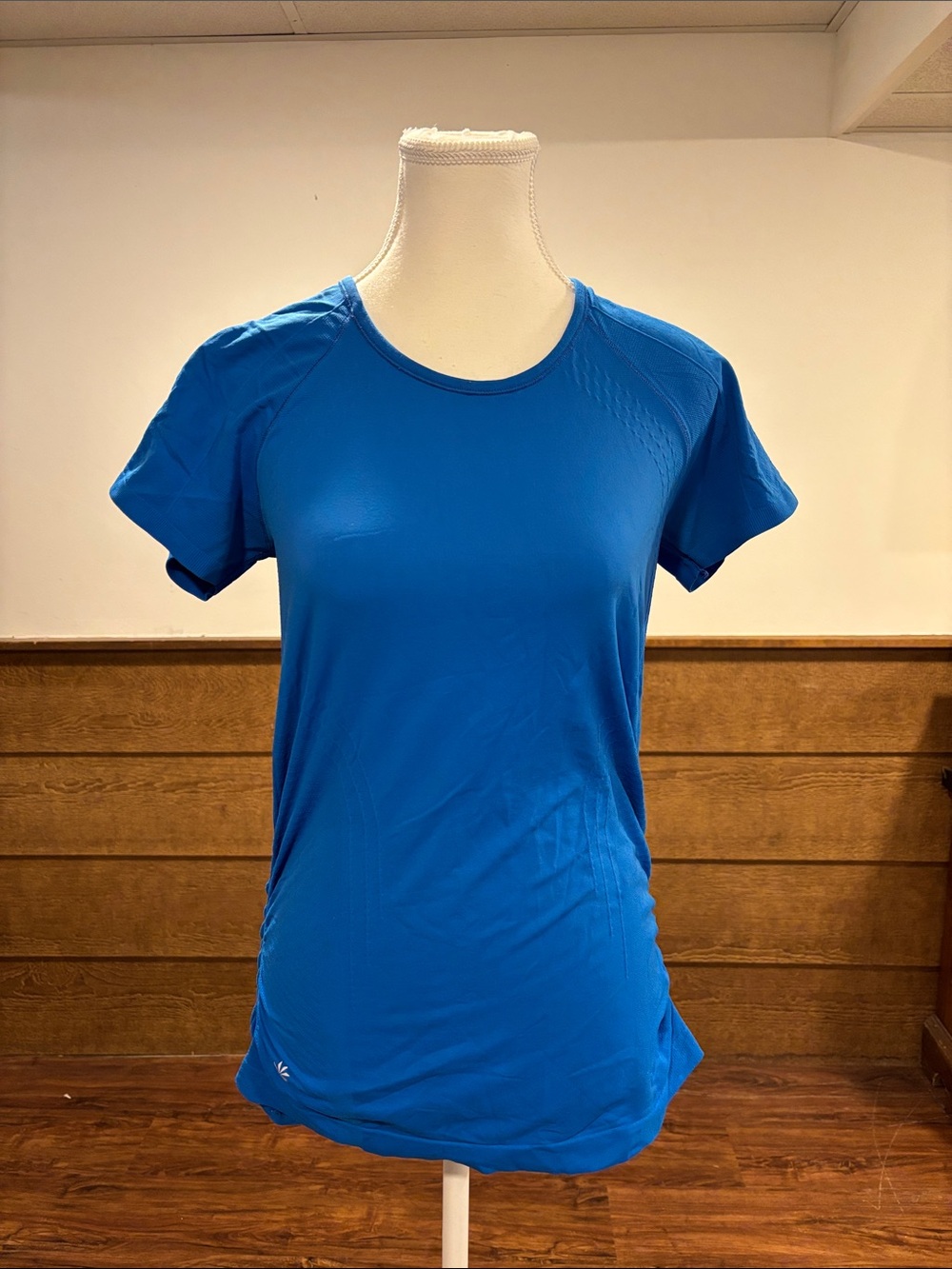 Athleta Electric Blue Short Sleeve Performance Tee